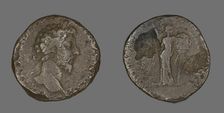 Coin Portraying Emperor Marcus Aurelius, 161-180 (166?). Creator: Unknown