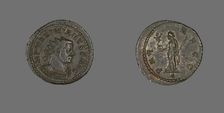 Coin Portraying Emperor Marcus Aurelius Valerius Maximianus (Maximian or Maximianus I), 286/305. Creator: Unknown