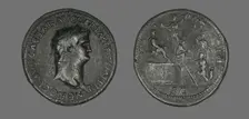 Coin Portraying Emperor Nero, 54-68. Creator: Unknown