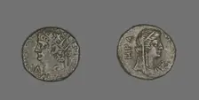 Coin Portraying Emperor Nero, 67-68. Creator: Unknown