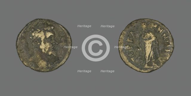 Coin Portraying Emperor Septimius Severus, 159-138 BCE. Creator: Unknown.