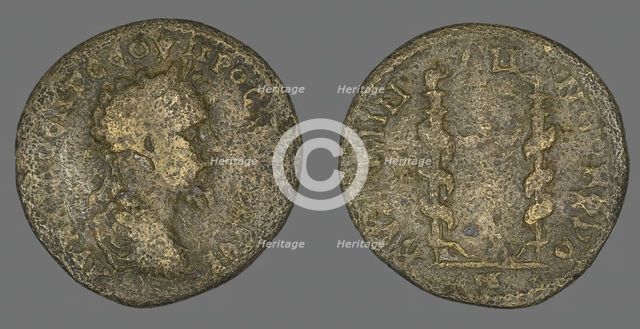 Coin Portraying Emperor Septimius Severus, 193-211. Creator: Unknown.