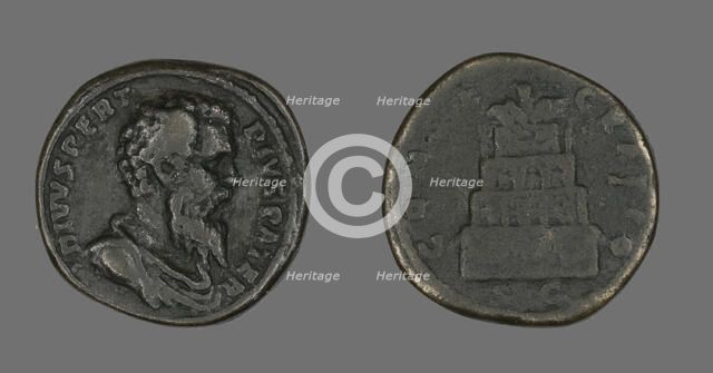 Coin Portraying Emperor Pertinax, 193. Creator: Unknown.