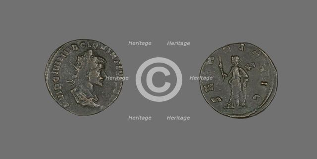 Coin Portraying Emperor Quintillus, 270. Creator: Unknown.