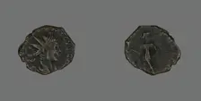 Coin Portraying Emperor Tetricus II, 271-274. Creator: Unknown