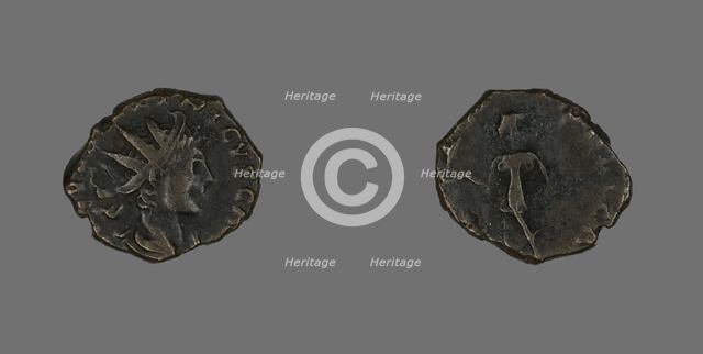 Coin Portraying Emperor Tetricus II, 271-274. Creator: Unknown.