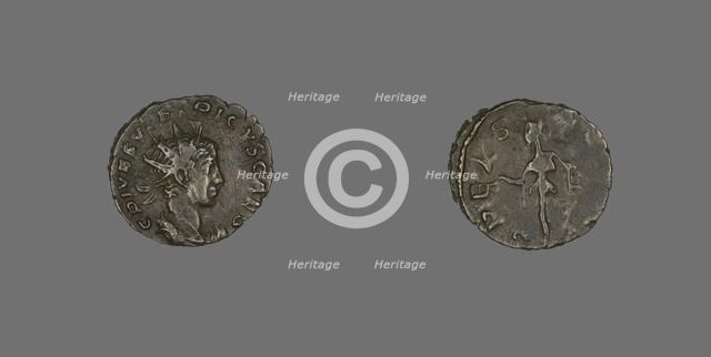 Coin Portraying Emperor Tetricus II, after 267. Creator: Unknown.