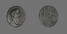 Coin Portraying Emperor Tiberius, c.14 CE. Creator: Unknown