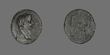 Coin Portraying Emperor Tiberius, c.14 CE. Creator: Unknown