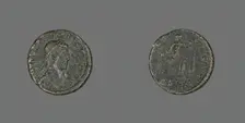 Coin Portraying Emperor Valentinian II, 375-392. Creator: Unknown