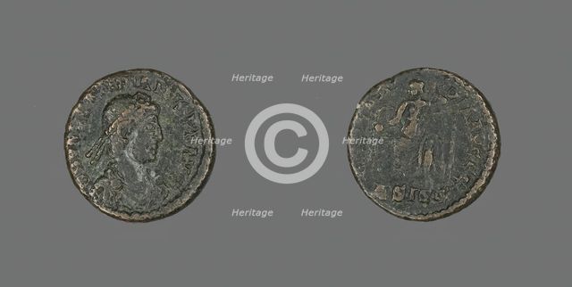 Coin Portraying Emperor Valentinian II, 375-392. Creator: Unknown.