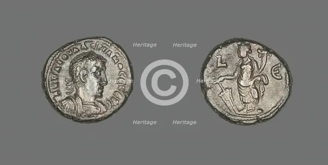 Coin Portraying Emperor Valerian, 257-258. Creator: Unknown.