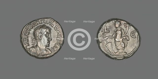 Coin Portraying Emperor Valerian, 257-258. Creator: Unknown.