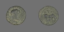 Coin Portraying Emperor Valerian (?), 253-260. Creator: Unknown