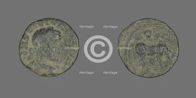 Coin Portraying Emperor Valerian (?), 253-260. Creator: Unknown.