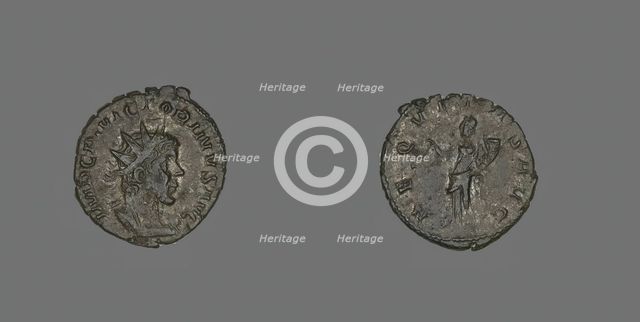 Coin Portraying Emperor Victorinus, 268-270. Creator: Unknown.