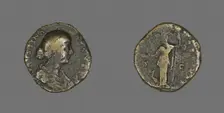 Coin Portraying Empress Faustina the Younger, 161-176. Creator: Unknown