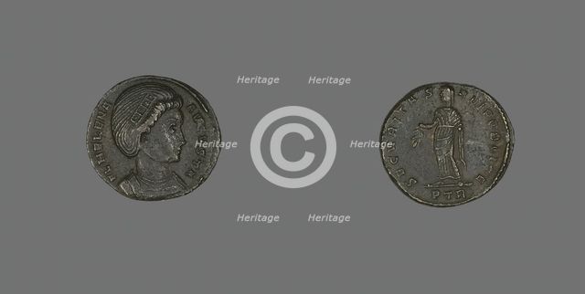 Coin Portraying Empress Helena, 305-306. Creator: Unknown.