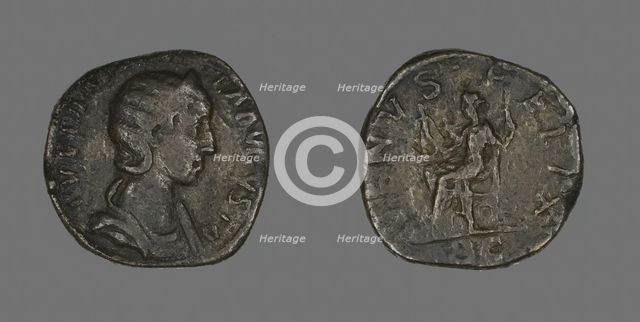Coin Portraying Empress Julia Mamaea, 222-235. Creator: Unknown.