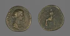 Coin Portraying Empress Lucilla, 164-169. Creator: Unknown