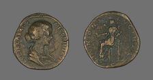 Coin Portraying Empress Lucilla, 164-169. Creator: Unknown