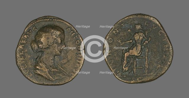 Coin Portraying Empress Lucilla, 164-169. Creator: Unknown.
