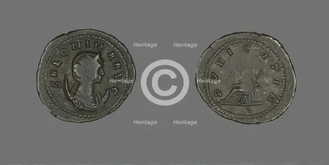 Coin Portraying Empress Salonina, 256. Creator: Unknown.