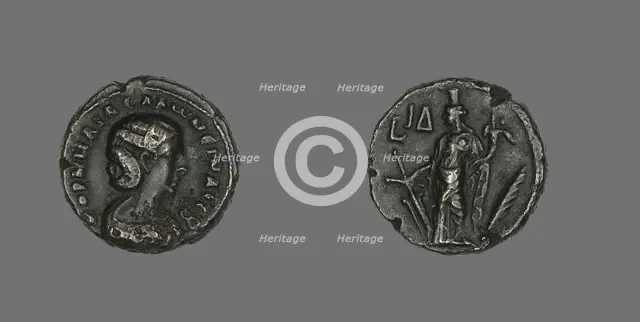 Coin Portraying Empress Salonina, 253-268. Creator: Unknown.