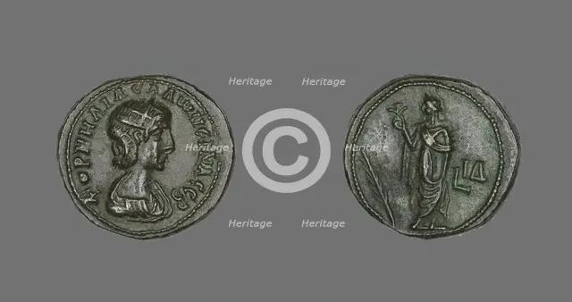 Coin Portraying Empress Salonina, 266-267. Creator: Unknown.
