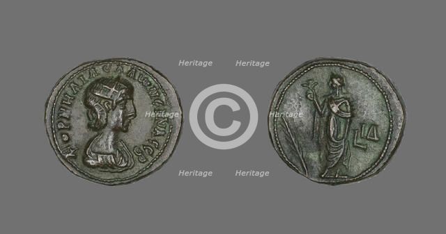Coin Portraying Empress Salonina, 266-267. Creator: Unknown.