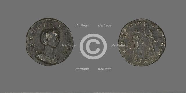 Coin Portraying Empress Severina, 270-275. Creator: Unknown.