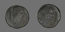 Coin Portraying Julius Caesar, about 38 BCE. Creator: Unknown