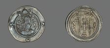 Coin Portraying King Chosroes II, 590-628. Creator: Unknown