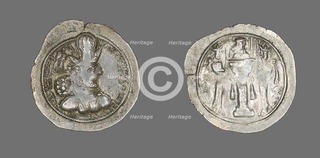 Coin Portraying King Sapor II, 309-379. Creator: Unknown.