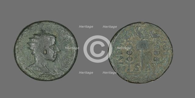 Coin Portraying King Philip II, 247-249. Creator: Unknown.