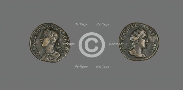 Coin Portraying King Vabalathus, 270-275. Creator: Unknown.