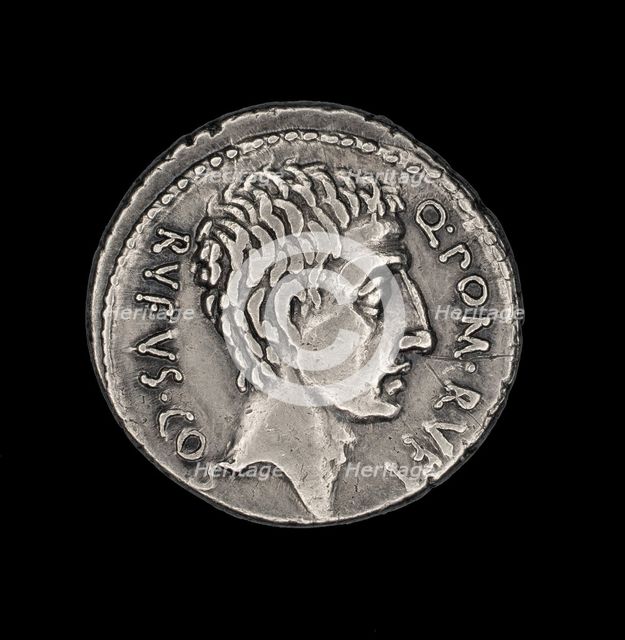 Coin Portraying Q. Pompeius Rufus, 54 BCE. Creator: Unknown.