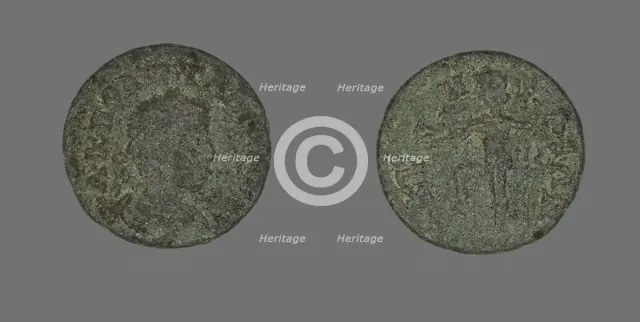 Coin Portraying the Emperor Gallienus, 253-268. Creator: Unknown.