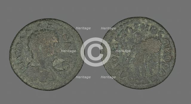 Coin Portraying the Emperor Severus Alexander, before 222. Creator: Unknown.