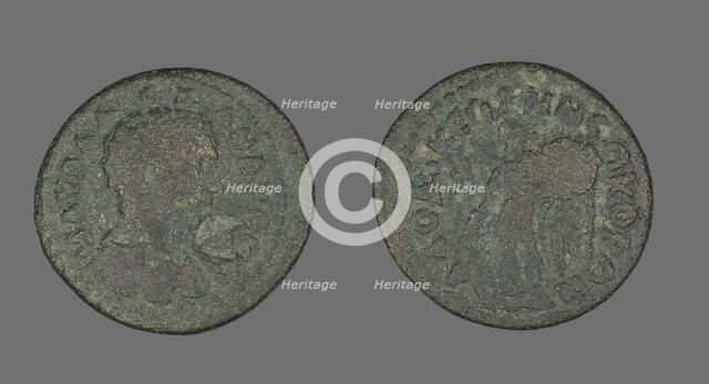 Coin Portraying the Emperor Severus Alexander, before 222. Creator: Unknown.