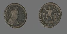 Coin Portraying the Emperor Theodosius, 379-395. Creator: Unknown