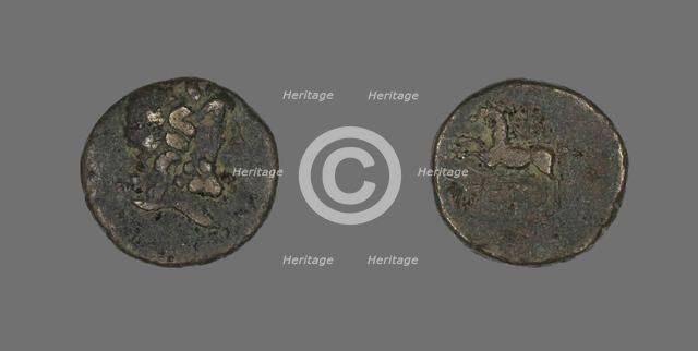 Coin Portraying the God Asklepios (?), 51 BC. Creator: Unknown.