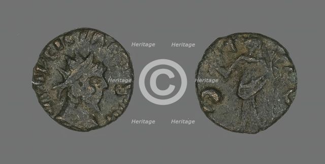 Coin Portraying the Radiate Bust of an Emperor, 3rd century. Creator: Unknown.
