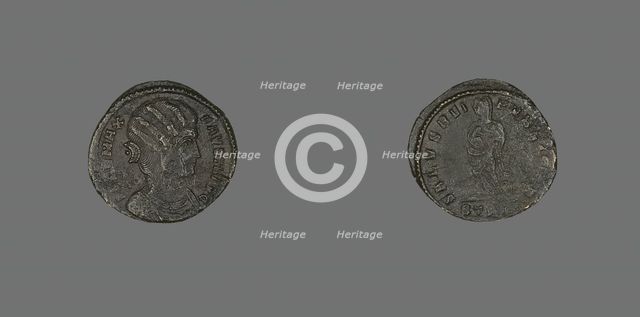 Coin Showing Portraying Empress Fausta, 307-326. Creator: Unknown.