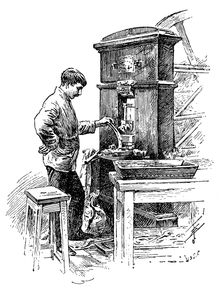 Coining press at the Royal Mint, London, 1891. Creator: Unknown