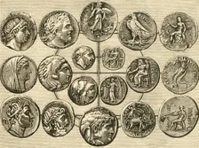 Coins of the Macedonian Sovereigns of Syria and Egypt 1890. Creator: Unknown