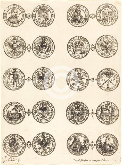 Coins [plate 2]. Creator: Jacques Callot.