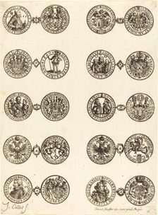 Coins [plate 7]. Creator: Jacques Callot