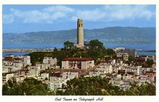 Coit Tower on Telegraph Hill, San Francisco, California, USA, 1957