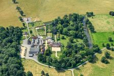 Cokenhach House, country house with formal, walled and water gardens, Hertfordshire, 2024. Creator: Damian Grady